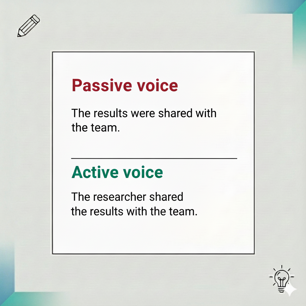 passive voice and active